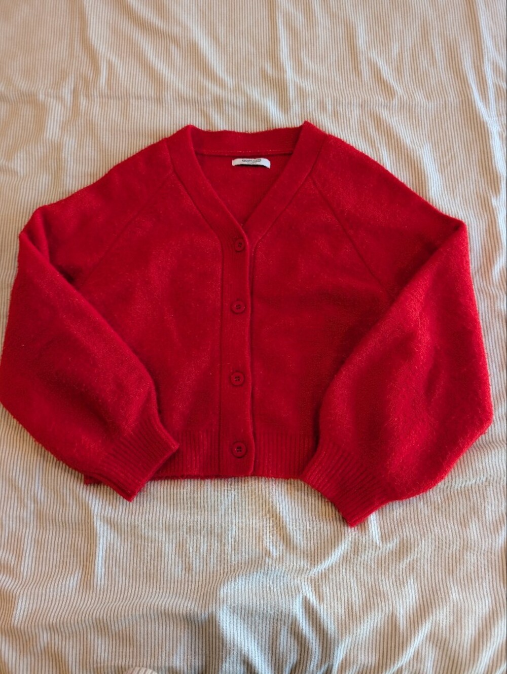 Smash + Tess Red Button-Front Cardigan Size Small